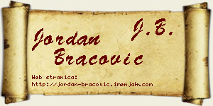 Jordan Bracović vizit kartica